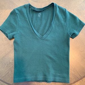 Green Pacsun V Neck T Shirt.